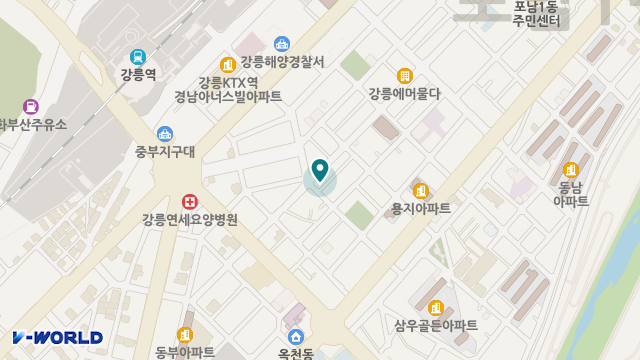 강릉누나재가복지센터 위치 지도