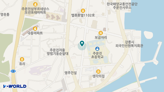 주문진의료기 보청기 위치 지도