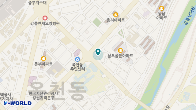 강릉용지복지센터 위치 지도