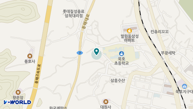 동해이레복지센터 위치 지도