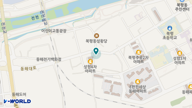 동해비전장기요양기관 위치 지도