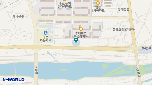 봄재활주간보호센터 동해 위치 지도