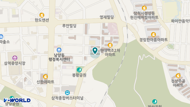 삼척방문요양센터 위치 지도