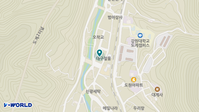 도계재가지원센터 위치 지도