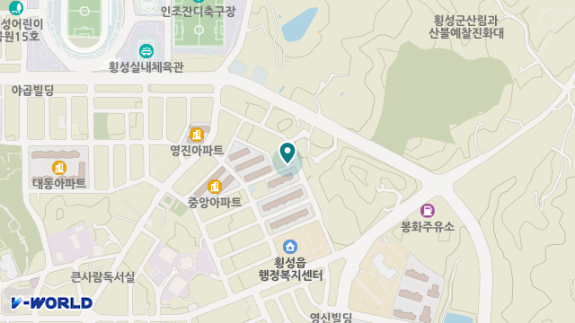횡성주간보호센터 위치 지도