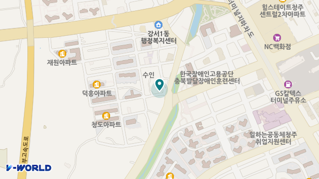 평화노인복지센터 위치 지도