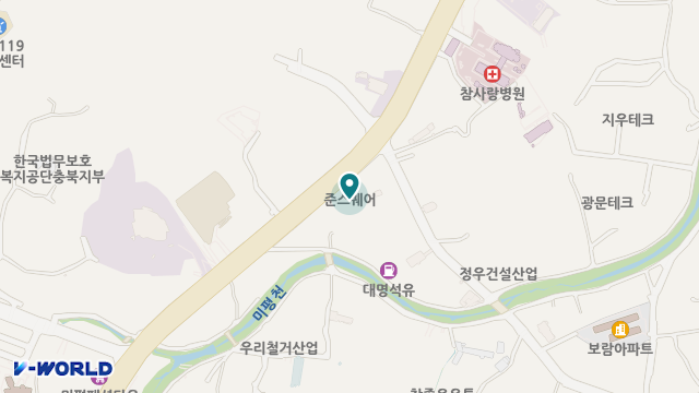 뿌리노인복지센터 위치 지도