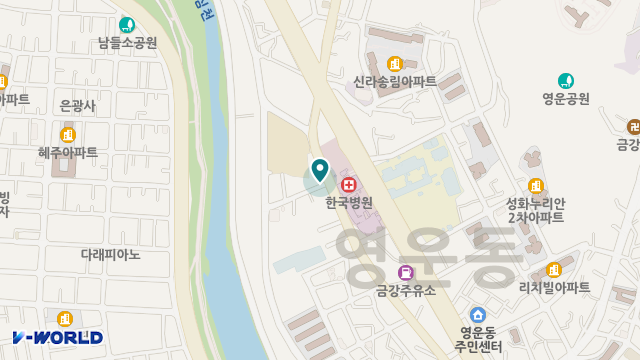 건강의료기 한국병원점 위치 지도