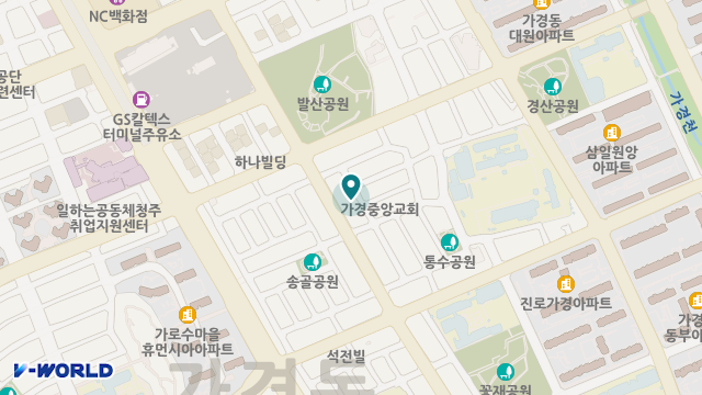 마중재가노인복지센터(흥덕점) 위치 지도