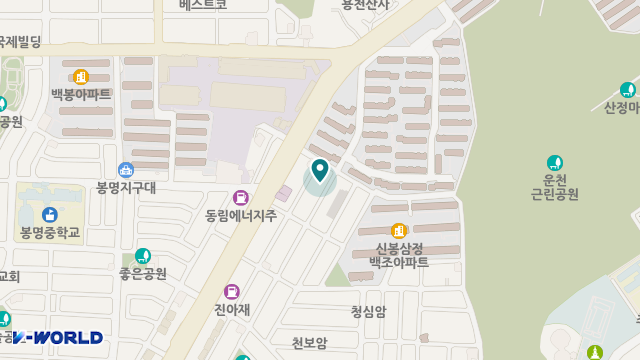 유정재가노인복지센터 위치 지도