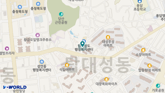 청주탑노인복지센터 위치 지도