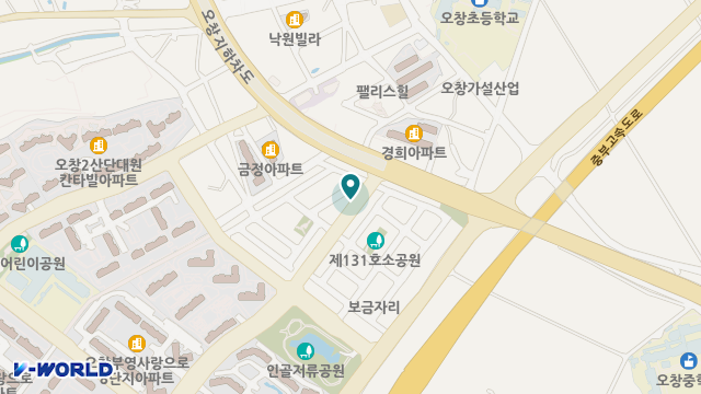 청주오창재가방문요양센터 위치 지도