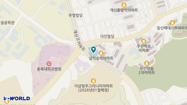 상당메디칼 위치 지도
