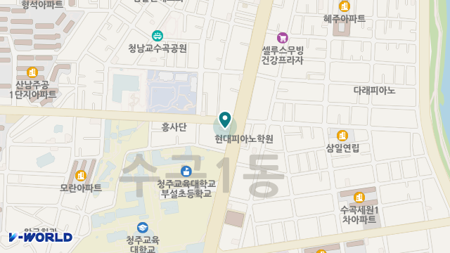 청주새일재가노인복지센터 위치 지도