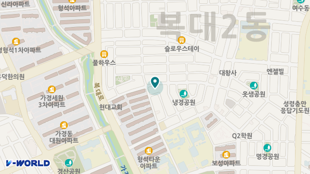 사랑재가장기요양기관 위치 지도