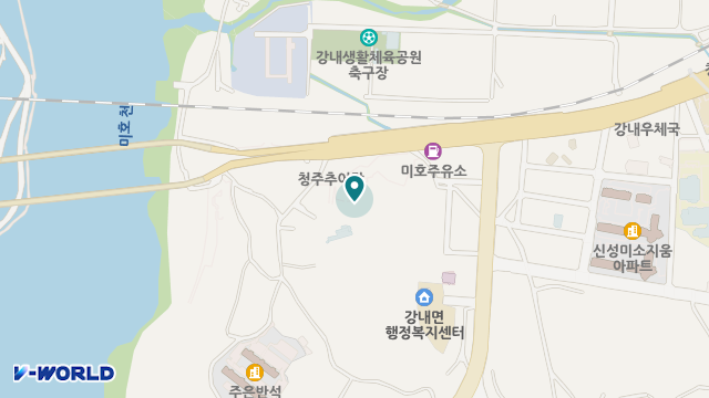 강내오송노인복지센터 위치 지도