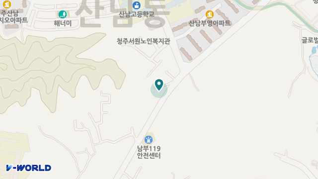 산남노인주간보호센터 위치 지도