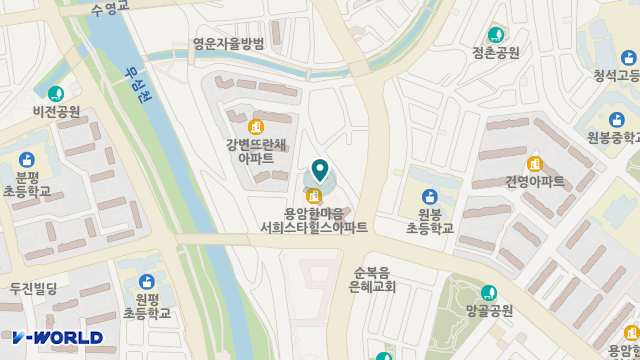 리본노인복지센터 위치 지도