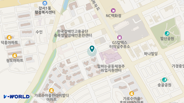 평화로운시니어케어센터 위치 지도