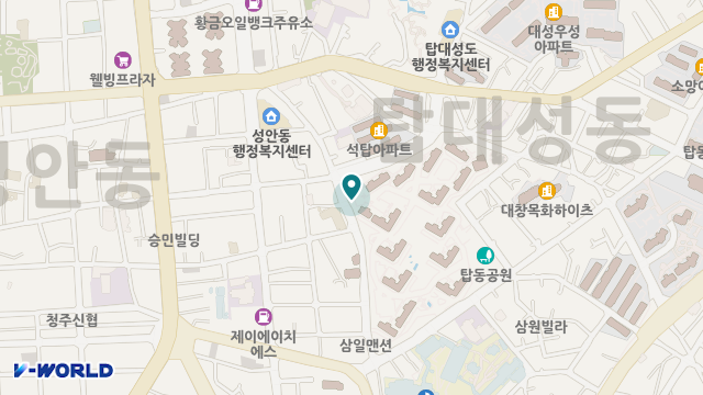 청주온길재가방문요양센터 위치 지도