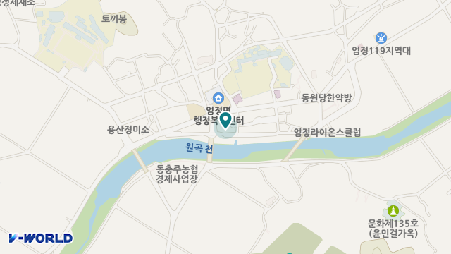동충주노인복지센터 위치 지도