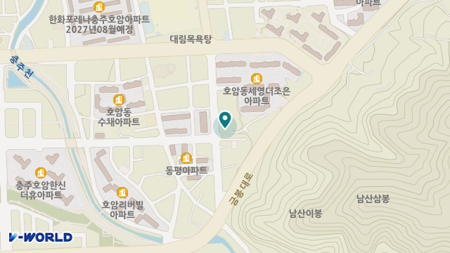 청춘노인복지센터 위치 지도