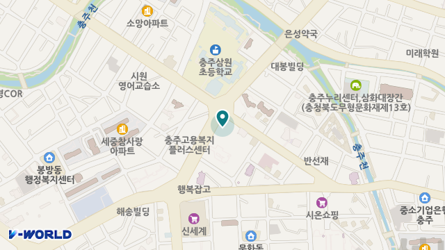 고은손재가복지센터 위치 지도