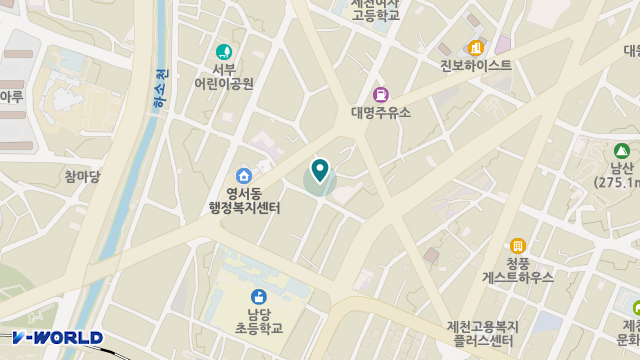 제천노인복지센터 위치 지도