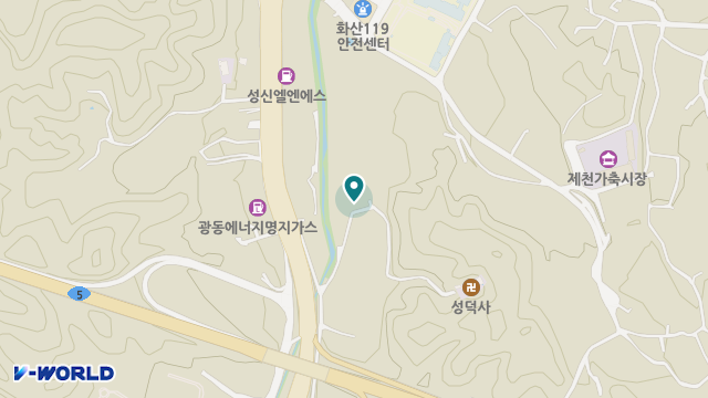 제천시립치매전담주야간보호센터 위치 지도