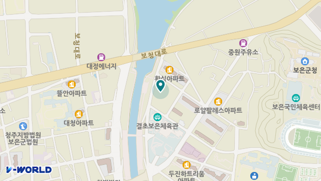 보은군노인주간보호센터 위치 지도