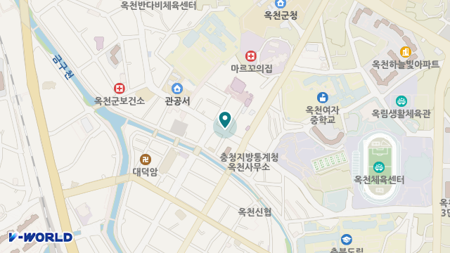 옥천노인주간보호센터 위치 지도