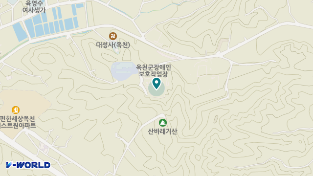 옥천군립주야간보호센터 위치 지도