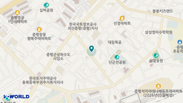 9988증평치매전문주간보호센터 위치 지도