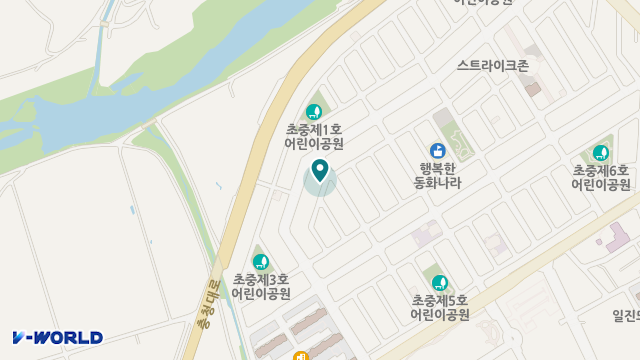 증평초중주간보호센터 위치 지도