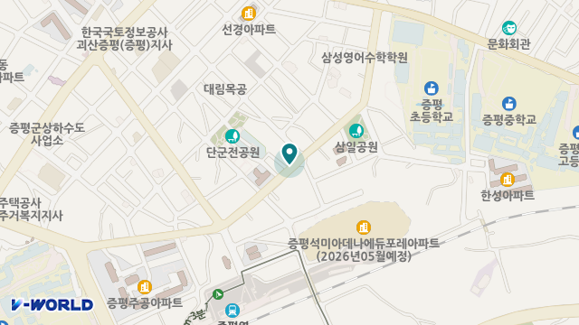 증평재가노인복지센터 위치 지도