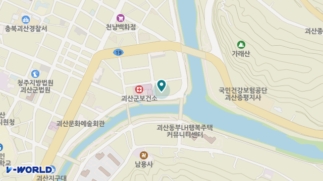 괴산군주간보호센터 위치 지도