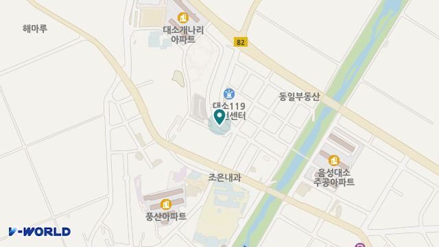 대소섬김노인복지센터 위치 지도