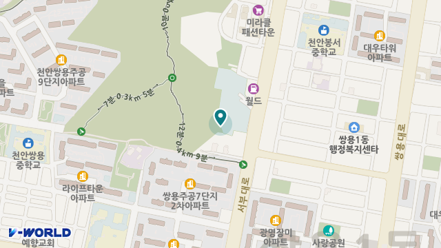 웰케어천안주간보호센터 위치 지도