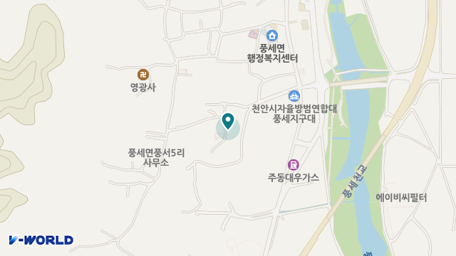 풍세노인주야간보호센터 위치 지도