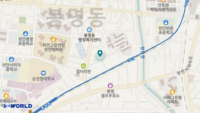 천안신창노인복지센터 위치 지도