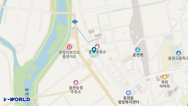 웅천재가복지센터 위치 지도