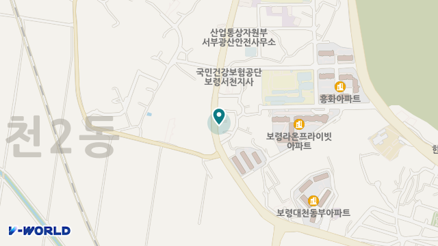 대천재가복지센터 위치 지도