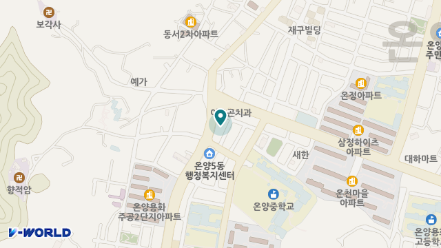 아산충무노인주간보호센터 위치 지도