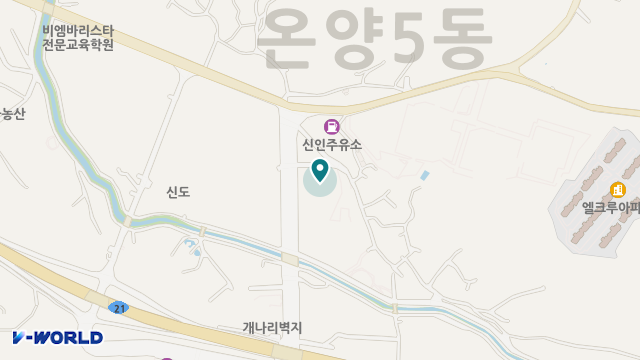 아산실버주간보호센터 위치 지도