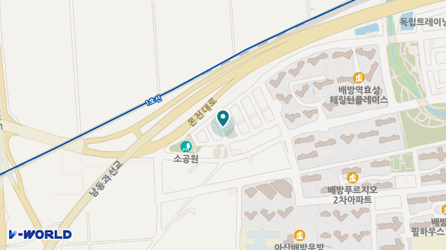 온미소재가복지센터 위치 지도