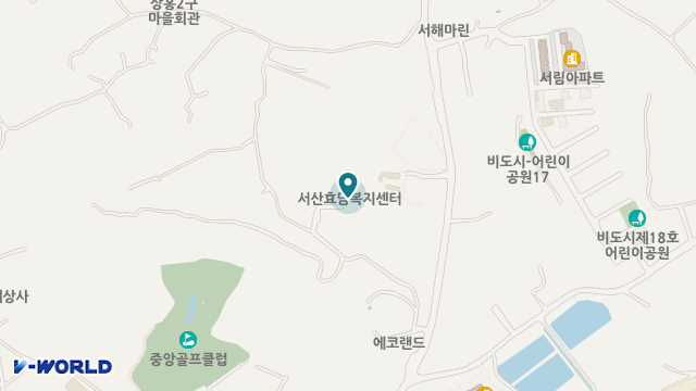 서산효담복지센터 위치 지도