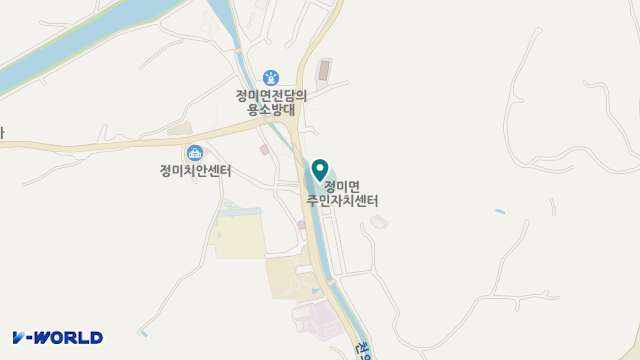 정미요양센터 위치 지도