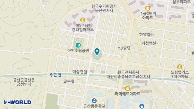 금산복지센터 위치 지도