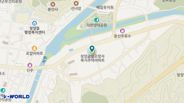 청양군사회복지관 병설 청양통합재가센터 위치 지도