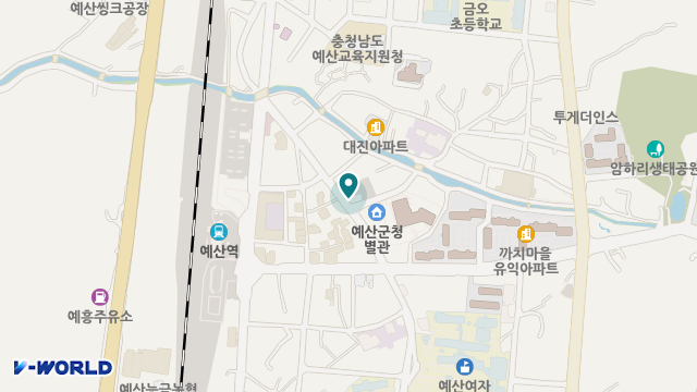 예산통합돌봄센터 위치 지도